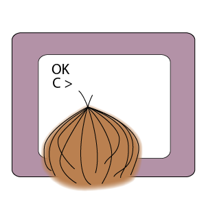 computer cartoon