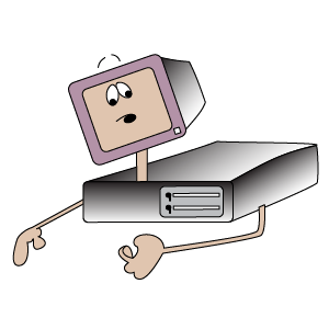computer cartoon